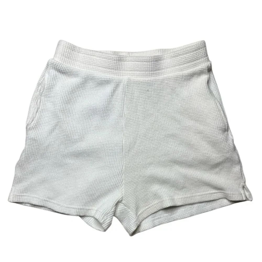Altar'd State High Waist White Knit Shorts Size Medium